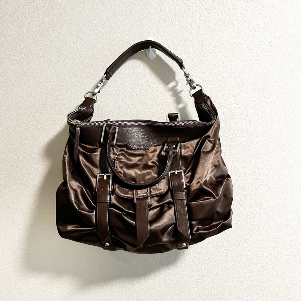 BOTKIER Sasha Large Duffle Satchel Metallic Bronze Shoulder Bag - Picture 3 of 10